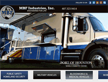 Tablet Screenshot of mbfindustries.com
